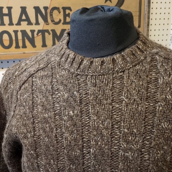 Vintage Eddie Bauer Chunky Wool Crewneck Medium - Picture 1 of 11
